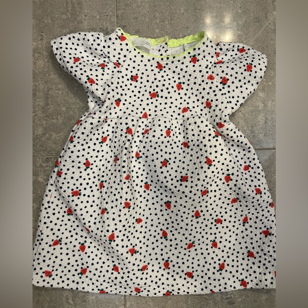 Zara Strawberry Seersucker Dress